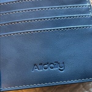 Sleek Blue Wallet/Checkbook Case